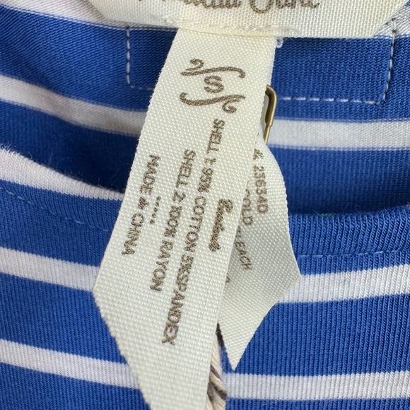 NWT Matilda Jane Size Small The Road Ahead Maxi Striped Knit Dress Blue White - Picture 4 of 4